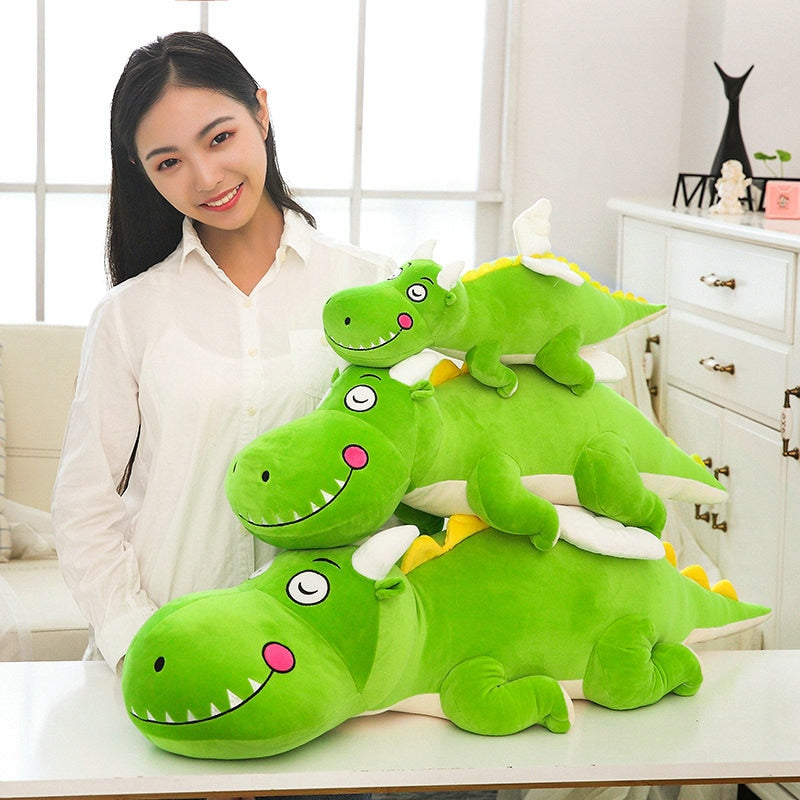 Large Colored Dinosaur Pillow Soft Stuffed Plush Toy