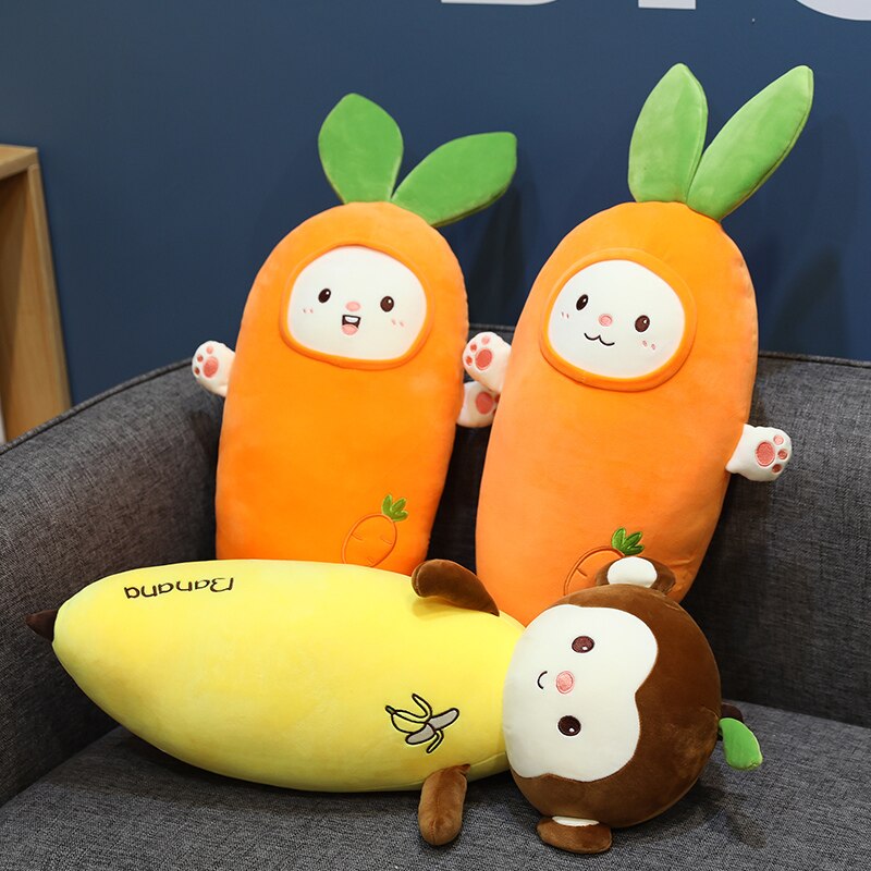 Animal Fruit Pillow Soft Stuffed Plush Toy