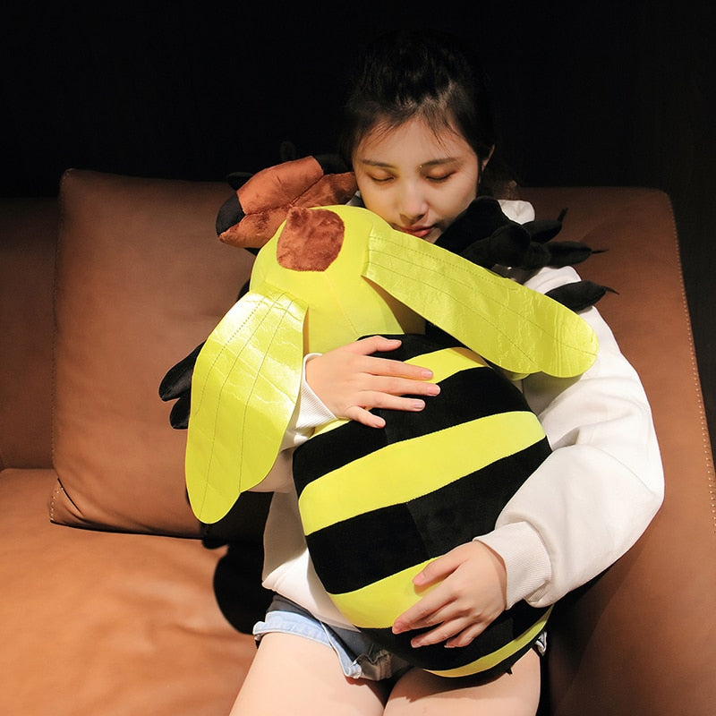 Lifelike Honeybee Soft Stuffed Plush Toy