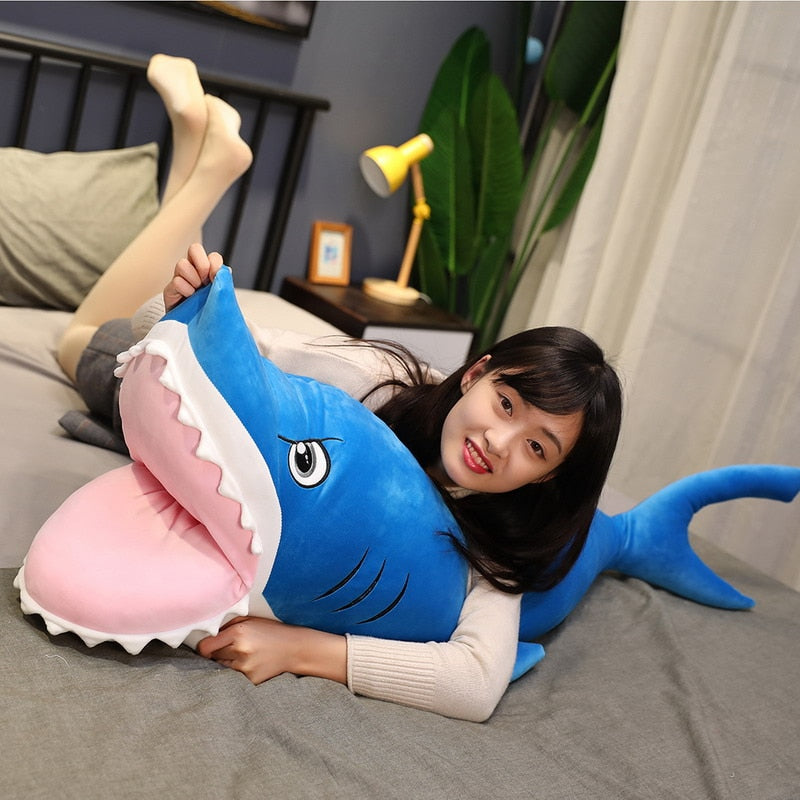 Big Mouth Shark Soft Stuffed Plush Pillow Toy