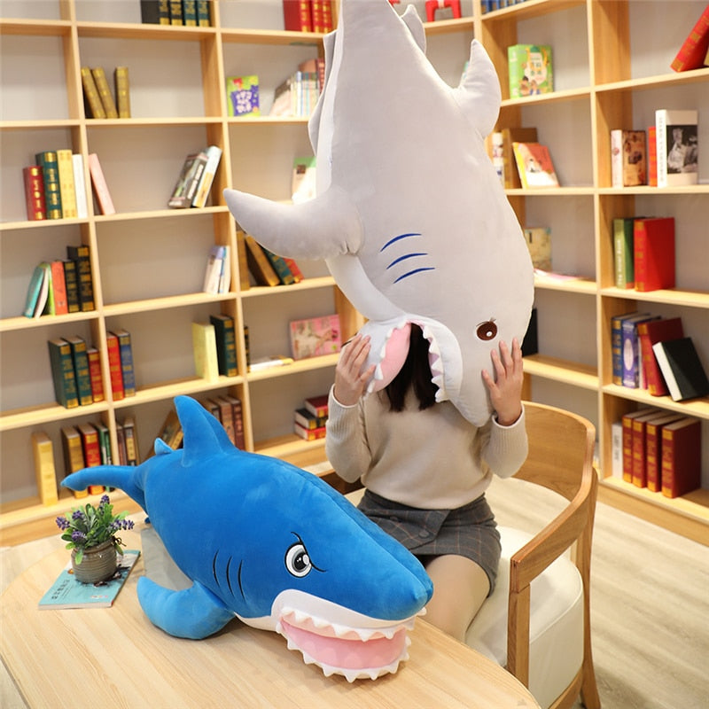 Big Mouth Shark Soft Stuffed Plush Pillow Toy