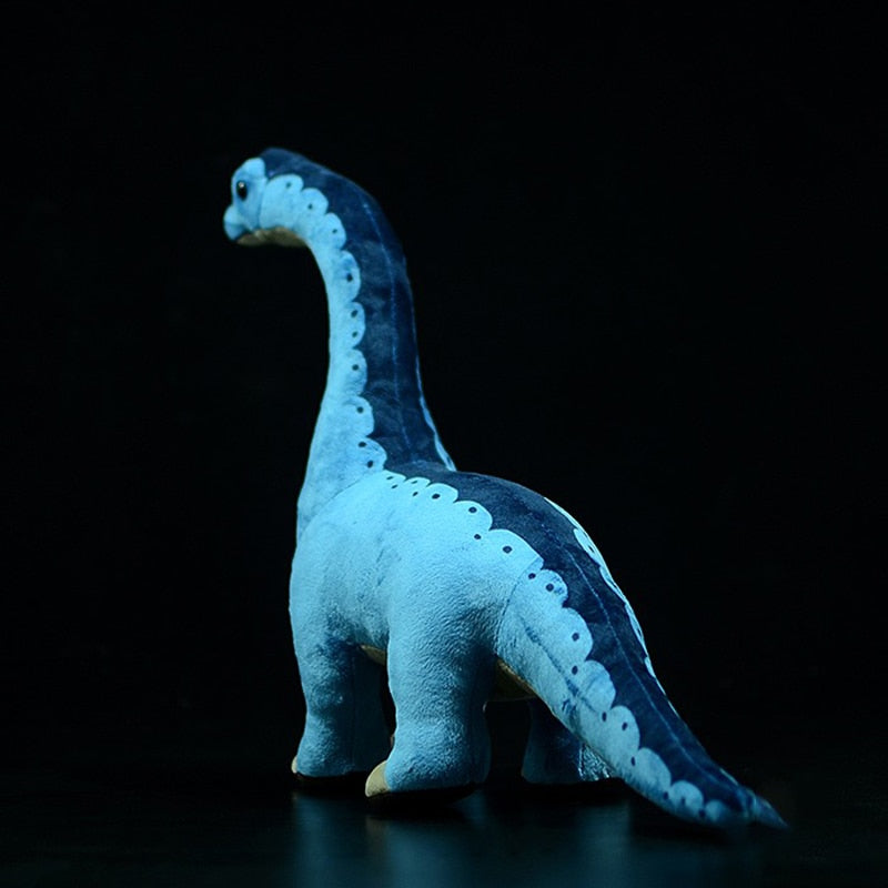 Brinquedo de pelúcia macio de pelúcia azul Brachiosaurus