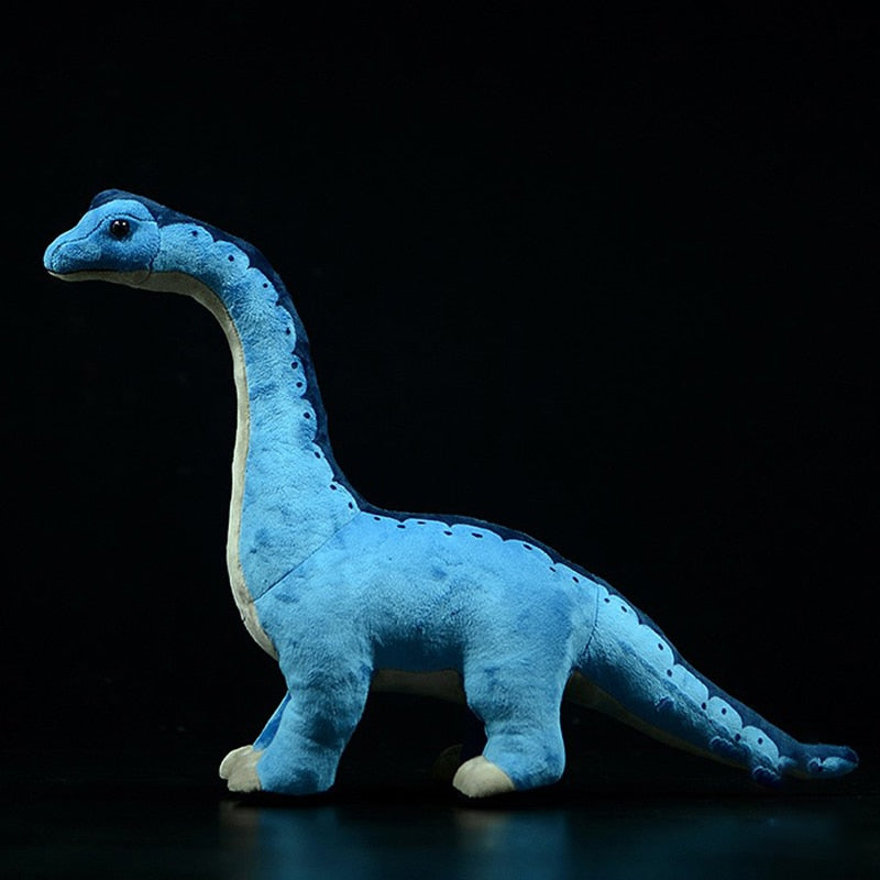 Brinquedo de pelúcia macio de pelúcia azul Brachiosaurus