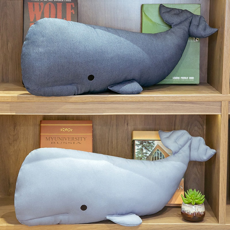 Blue Whale Pillows Soft Stuffed Plush Toy