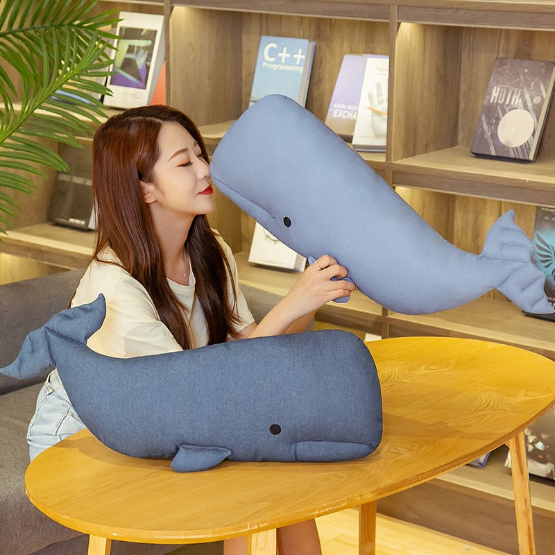 Blue Whale Pillows Soft Stuffed Plush Toy