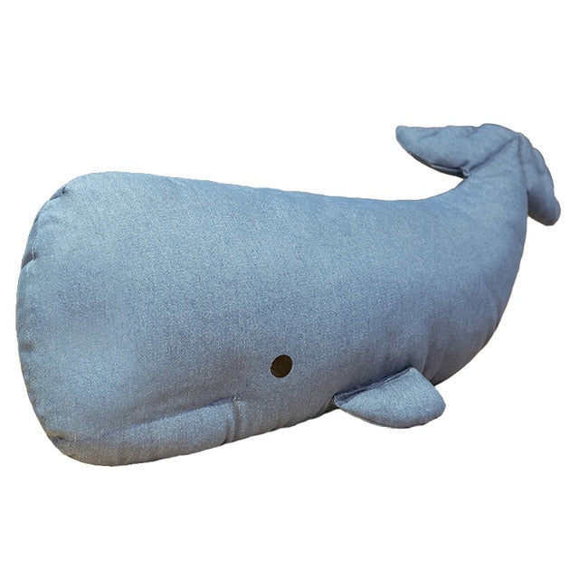 Blue Whale Pillows Soft Stuffed Plush Toy