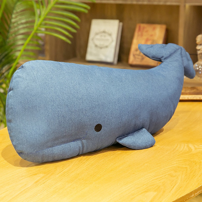 Blue Whale Pillows Soft Stuffed Plush Toy