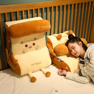 Toast Bread Cushion Pillow Soft Stuffed Plush Toy