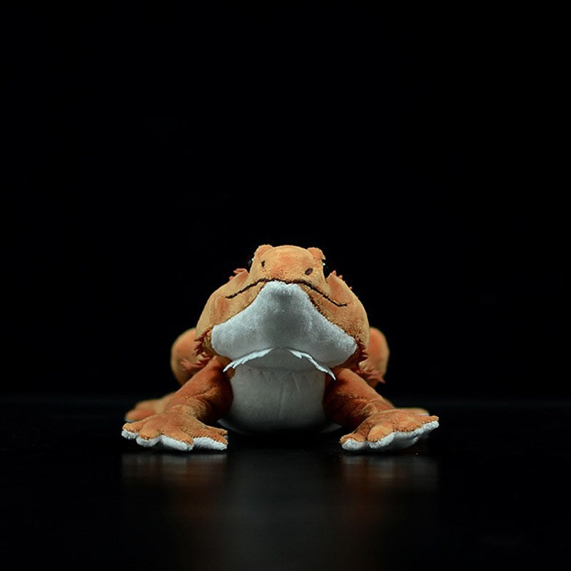 Brinquedo de pelúcia macio de pelúcia de lagarto de pogona dragão barbudo realista