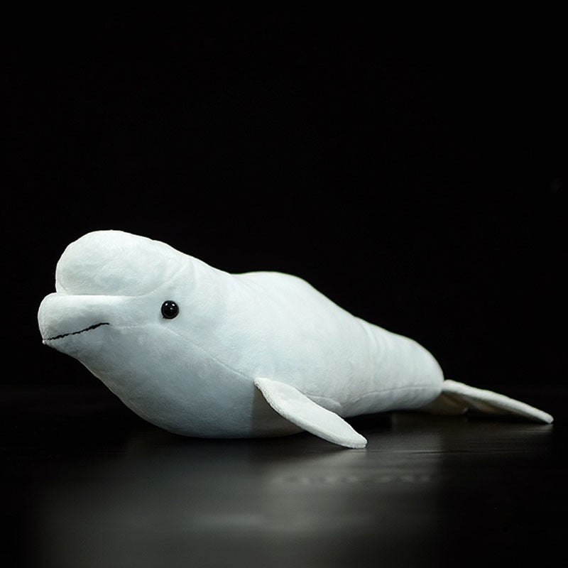 Beluga White Whale Mjuk plyschleksak