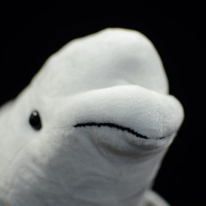 Beluga White Whale Mjuk plyschleksak