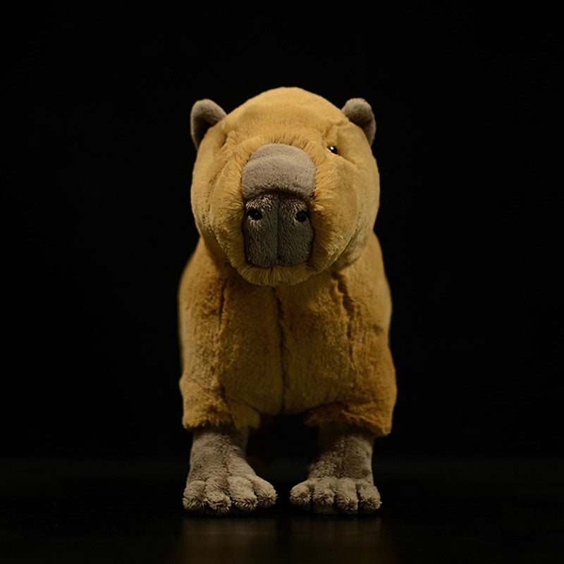 Brinquedo de pelúcia macio de capivara realista