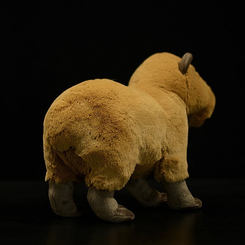 Brinquedo de pelúcia macio de capivara realista