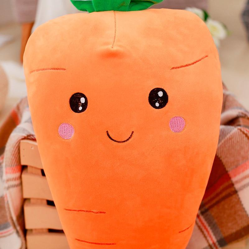 Carrot Vegetable Soft Stuffed Plush Pillow Toy