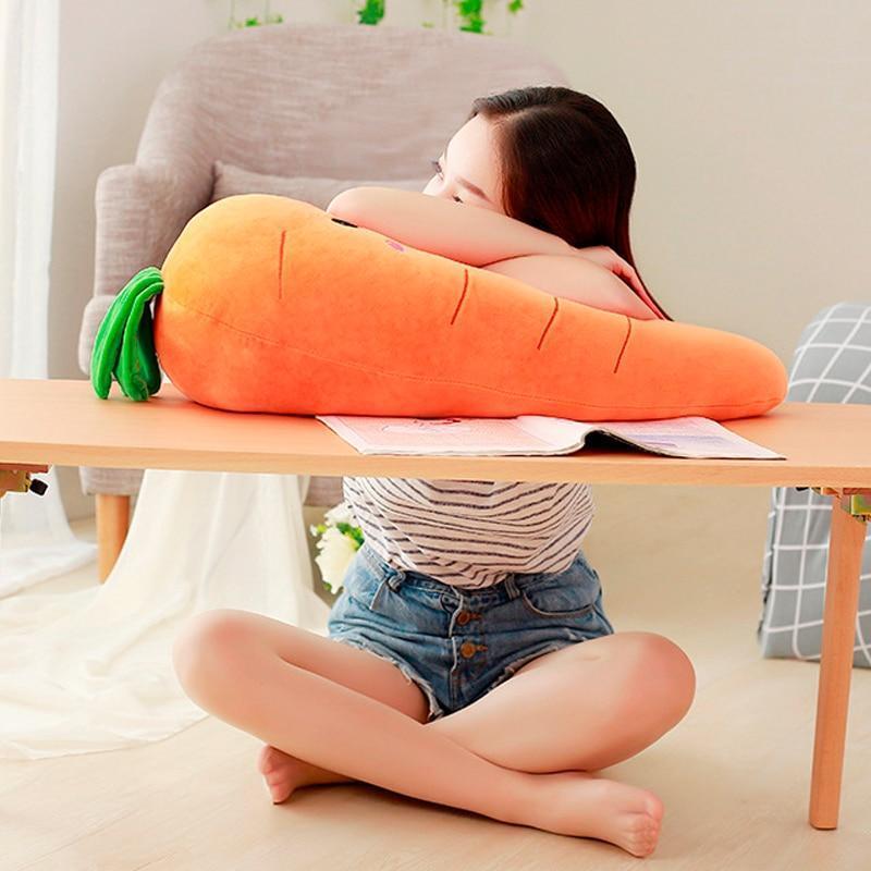 Carrot Vegetable Soft Stuffed Plush Pillow Toy