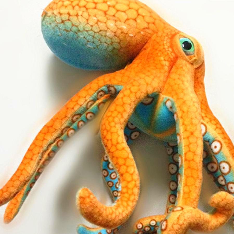 Orange Octopus Soft Stuffed Plush Toy