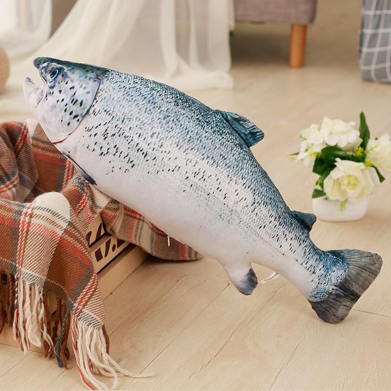 Salmon Fish Soft Stuffed Plush Pillow Toy