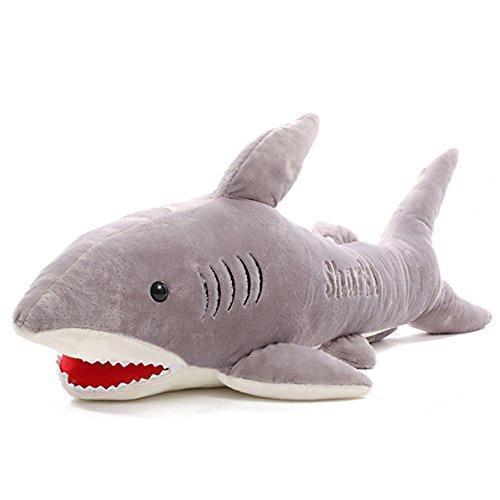 Large Grey Shark Soft Stuffed Plush Toy