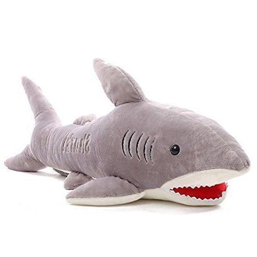 Large Grey Shark Soft Stuffed Plush Toy