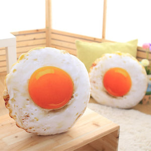 Giant Fried Egg Soft Pillow Cushion Decor Toy