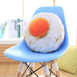 Giant Fried Egg Soft Pillow Cushion Decor Toy