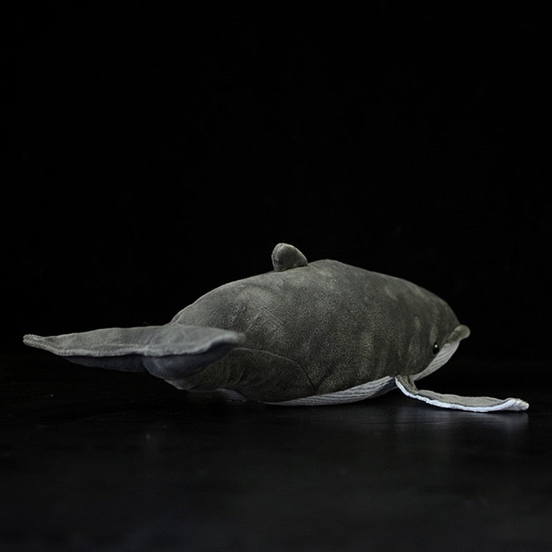 Grey Humpback Whale Soft Stuffed Plush Toy