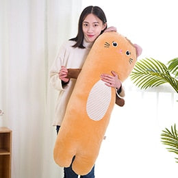 Animal Bolster Soft Stuffed Plush Pillow Cushion Toy