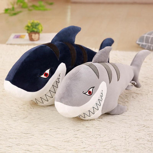 Smiley Shark Soft Stuffed Plush Pillow Toy