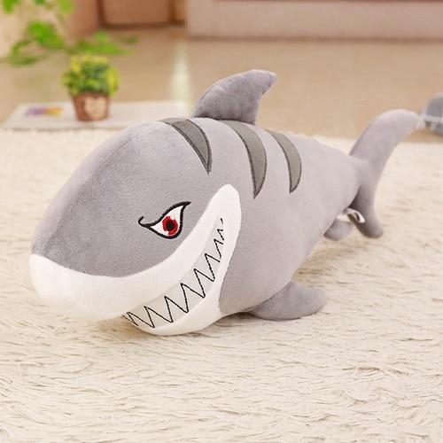 Smiley Shark Soft Stuffed Plush Pillow Toy